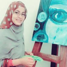 الفنانة التشكيلية الموريتانية سعيدة محمد اتوينسي